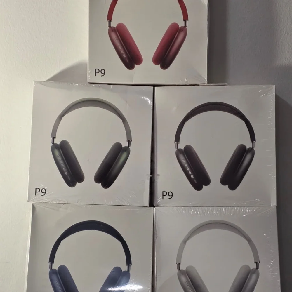 Black New P9 Pro Max Wireless Headphones With Microphone Headset